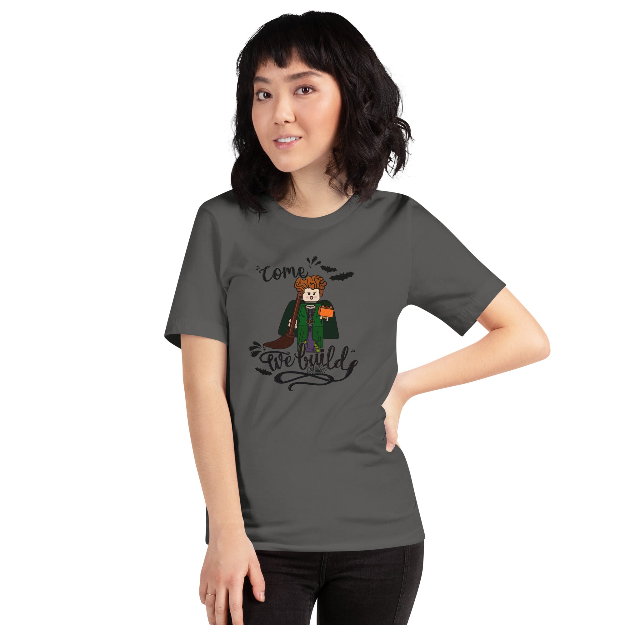 Halloween Winifred Building Bricks Crewneck T-Shirt - StudBee